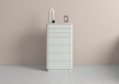 Мебель Ellipsefurniture Комод Tammi высокий 7 ящиков (светло-серый) арт. TM010204050101
