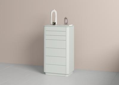 Мебель Ellipsefurniture Комод Tammi высокий 7 ящиков (светло-серый) арт. TM010204050101