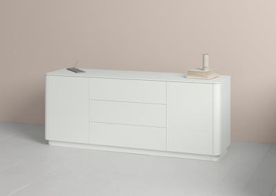 Мебель Ellipsefurniture Тумба Tammi 2 двери 3 ящика (белый) арт. TM010201060101
