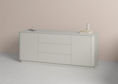 Мебель Ellipsefurniture Тумба Tammi 2 двери 3 ящика (серо-бежевый) арт. TM010202060101