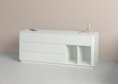 Тумба под ТВ Ellipsefurniture Тумба Tammi 4 ящика 2 полки ширина 180 см (белый) арт. TM010201090101