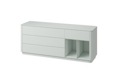 Тумба под ТВ Ellipsefurniture Тумба Tammi 4 ящика 2 полки ширина 180 см (светло-серый) арт. TM010204090101