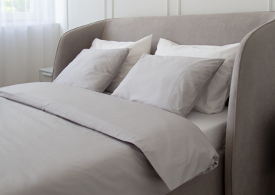 Комплект Ellipsefurniture Комплект постельного белья 2-спальный (серый, сатин) арт. ZN-367384
