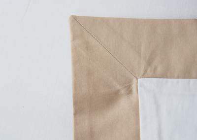 Комплект Ellipsefurniture Комплект постельного белья 2-спальный «Оксфорд» (белый/бежевый, сатин) арт. ZN-367390