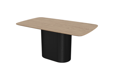 Стол Ellipsefurniture Стол обеденный Type прямоугольный 160*90 см (натуральный дуб, черный) арт. TYY10210230601