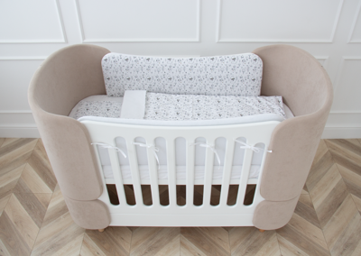 Аксессуар Ellipsefurniture Мягкие бортики для кроватки KIDI soft "Зверушки" (сатин) арт. TX02451933446