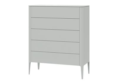 Мебель Ellipsefurniture Комод Type 5 ящиков ширина 100 см (светло-серый) арт. TY010302380101