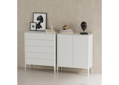 Мебель Ellipsefurniture Комод Type 5 ящиков ширина 100 см (светло-серый) арт. TY010302380101