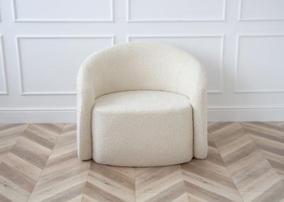 Стол письменный Ellipsefurniture Кресло Ellipse E7.1 (молочный, букле) арт. KP010207270301