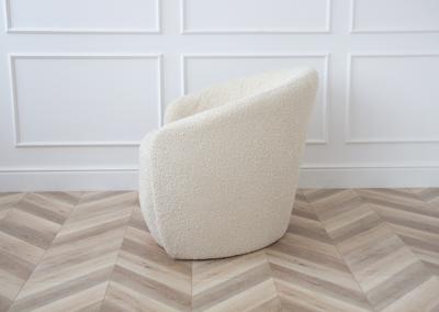 Стол письменный Ellipsefurniture Кресло Ellipse E7.1 (молочный, букле) арт. KP010207270301