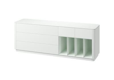 Мебель Ellipsefurniture Тумба Tammi 5 ящиков 4 полки ширина 200 см (белый) арт. TM010201240101