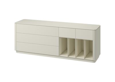 Тумба под ТВ Ellipsefurniture Тумба Tammi 5 ящиков 4 полки ширина 200 см (молочный) арт. TM010203240101