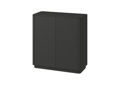 Шкаф Ellipsefurniture Шкаф Tammi 2 двери низкий (черный) арт. TM010206180101