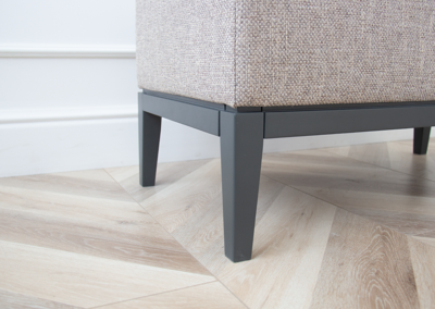 Банкетка Ellipsefurniture Банкетка Fjord 80 см (бежевый рогожка, бук под эмалью) арт. KP010201290401