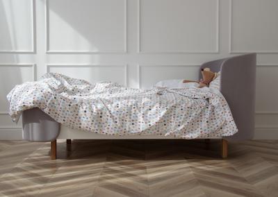 Комплект Ellipsefurniture Комплект постельного белья «Разноцветные буквы» (белый, сатин) арт. ZN-367431