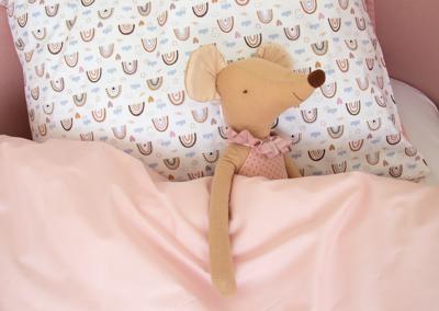 Комплект Ellipsefurniture Комплект постельного белья «Милая радуга» (розовый, сатин) арт. ZN-367436