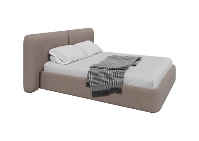 Кровать Ellipsefurniture Кровать двуспальная Hub Soft 160 см (капучино, твид) арт. HU010105350499