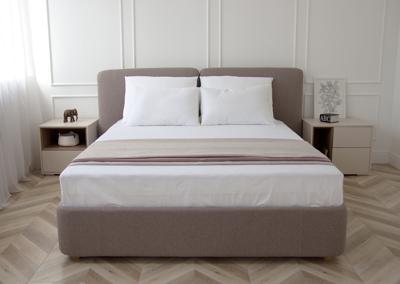 Кровать Ellipsefurniture Кровать двуспальная Hub Soft 160 см (капучино, твид) арт. HU010105350499