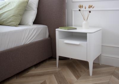Мебель Ellipsefurniture Тумба прикроватная Type 1 полка 1 ящик ширина 50 см (белый) арт. TY010301430101
