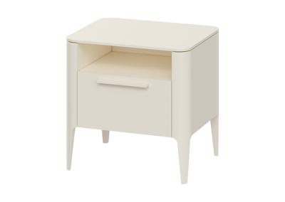 Мебель Ellipsefurniture Тумба прикроватная Type 1 полка 1 ящик ширина 50 см (молочный) арт. TY010305430101