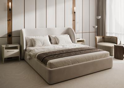 Мебель Ellipsefurniture Тумба прикроватная Type 1 полка 1 ящик ширина 50 см (молочный) арт. TY010305430101