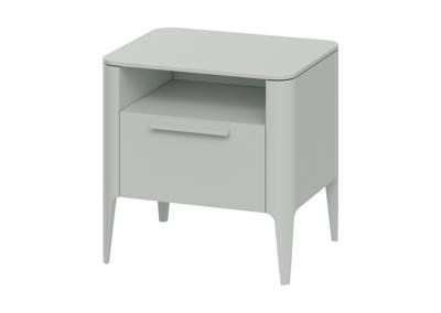 Мебель Ellipsefurniture Тумба прикроватная Type 1 полка 1 ящик ширина 50 см (светло-серый) арт. TY010302430101