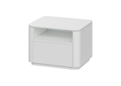 Мебель Ellipsefurniture Тумба прикроватная Tammi 1 полка 1 ящик ширина 50 см (белый) арт. TM010201260101