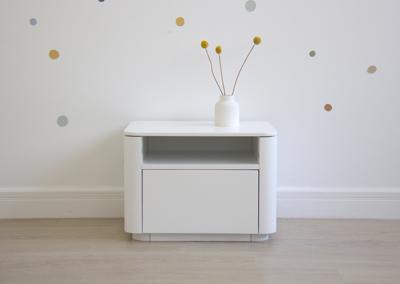 Мебель Ellipsefurniture Тумба прикроватная Tammi 1 полка 1 ящик ширина 50 см (белый) арт. TM010201260101