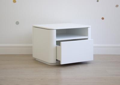 Мебель Ellipsefurniture Тумба прикроватная Tammi 1 полка 1 ящик ширина 50 см (белый) арт. TM010201260101