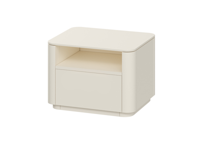 Тумбочка Ellipsefurniture Тумба прикроватная Tammi 1 полка 1 ящик ширина 50 см (молочный) арт. TM010203260101