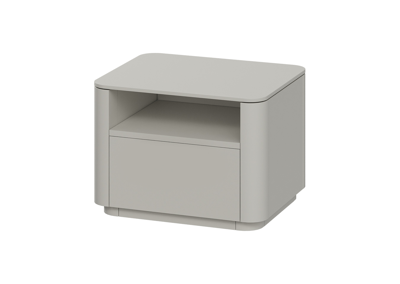 Тумбочка Ellipsefurniture Тумба прикроватная Tammi 1 полка 1 ящик ширина 50 см (серо-бежевый) арт. TM010202260101