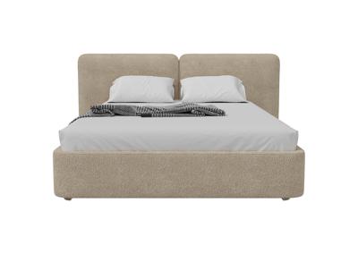 Кровать Ellipsefurniture Кровать двуспальная Hub Soft 160 см (молочный, букле) арт. HU010106350499