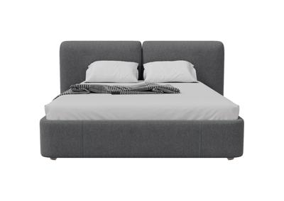 Кровать Ellipsefurniture Кровать двуспальная Hub Soft 160 см (серый, твид) арт. HU010109350199