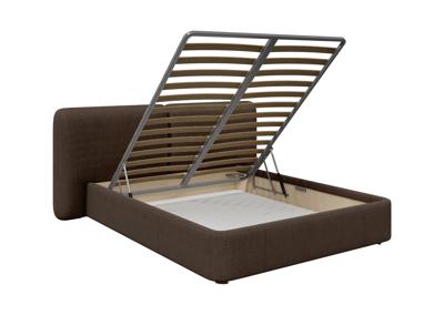 Кровать Ellipsefurniture Кровать двуспальная Hub Soft 160 см (шоколад, твид) арт. HU010110350199