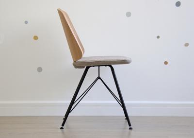 Стол письменный Ellipsefurniture Стул E9.6 (дуб / бежевый, рогожка) арт. KP010210020101