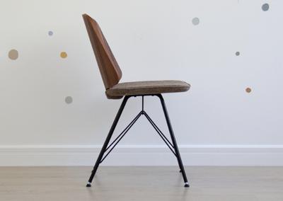 Стол письменный Ellipsefurniture Стул E9.6 (орех / коричневый, рогожка) арт. KP010209020101