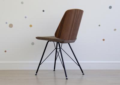 Стол письменный Ellipsefurniture Стул E9.6 (орех / коричневый, рогожка) арт. KP010209020101
