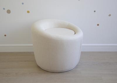 Пуф Ellipsefurniture Пуф E5.3 (молочный, рогожка) арт. KP010207040401