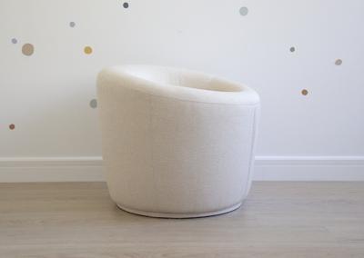 Пуф Ellipsefurniture Пуф E5.3 (молочный, рогожка) арт. KP010207040401