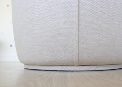 Пуф Ellipsefurniture Пуф E5.3 (молочный, рогожка) арт. KP010207040401