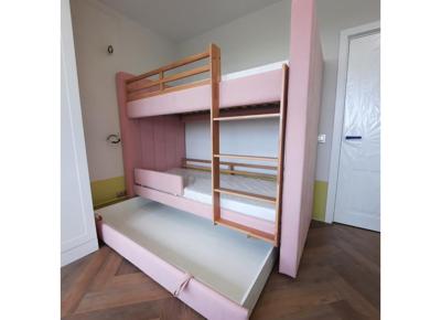Кровать Ellipsefurniture Кровать двухъярусная Cosy антивандальная ткань (розовый) арт. СF010308480101
