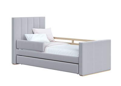 Кровать Ellipsefurniture Защитный бортик Cosy антивандальная ткань (серый) арт. СF010307490101