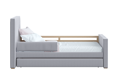 Кровать Ellipsefurniture Защитный бортик Cosy антивандальная ткань (серый) арт. СF010307490101
