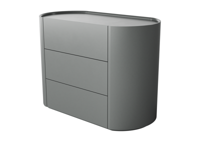 Мебель Ellipsefurniture Комод Lagom 3 ящика ширина 100 см (серый) арт. LG010303390101