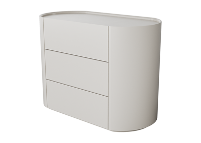 Мебель Ellipsefurniture Комод Lagom 3 ящика ширина 100 см (дымка) арт. LG010311390101