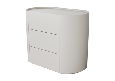 Мебель Ellipsefurniture Комод Lagom 3 ящика ширина 90 см (дымка) арт. LG010311550101