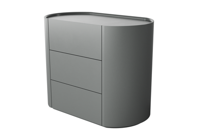 Мебель Ellipsefurniture Комод Lagom 3 ящика ширина 90 см (серый) арт. LG010303550101