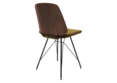 Стол письменный Ellipsefurniture Стул E9.6 (орех / янтарныи? FiberGuard) арт. EL01011413807