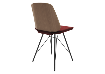 Стол письменный Ellipsefurniture Стул E9.6 (дуб / бордовыи? FiberGuard) арт. EL01011514007