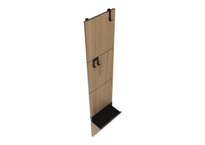 Вешалка Ellipsefurniture Вешалка Stripe M (натуральный дуб, черный) арт. ST012302141
